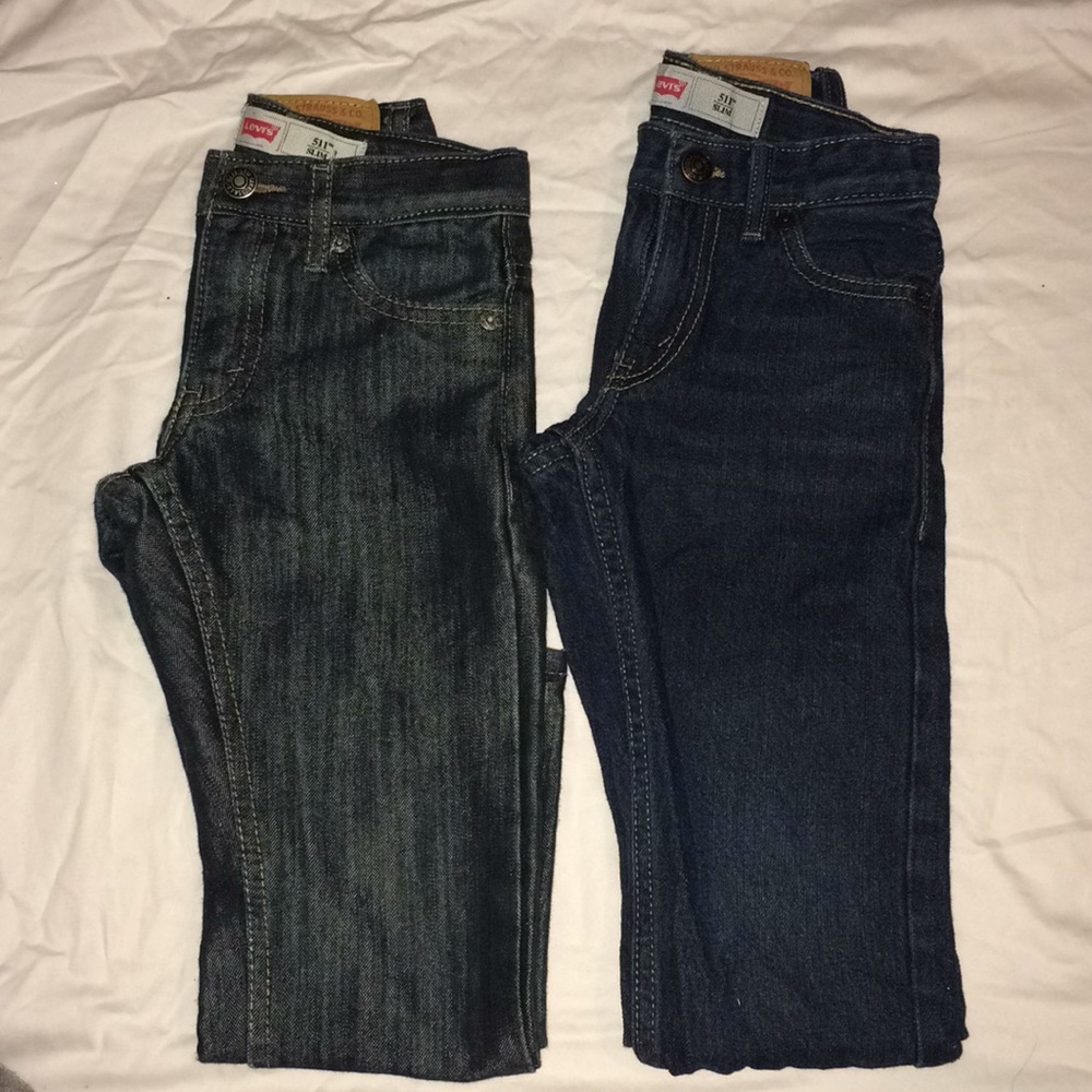 2pairs boys Levi’s 511 jeans size 5